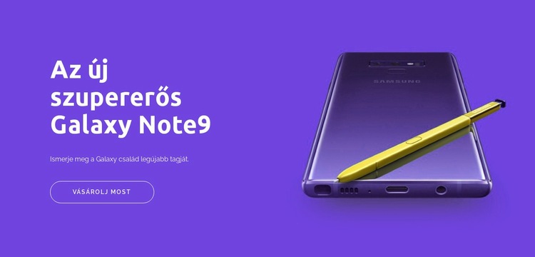 Galaxy Note9 CSS sablon