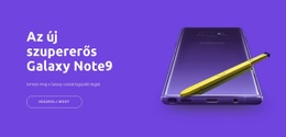 HTML Landing For Galaxy Note9