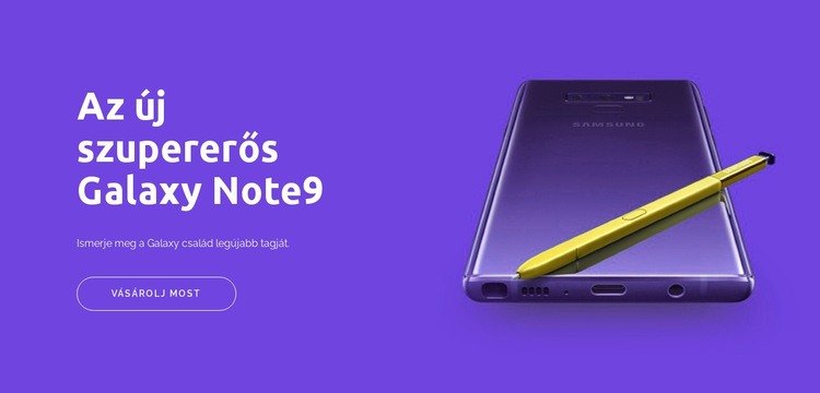 Galaxy Note9 HTML Sablon