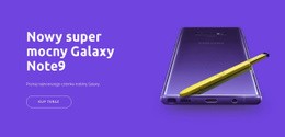 Galaxy Note9 - Kreatywna, Uniwersalna Strona Docelowa