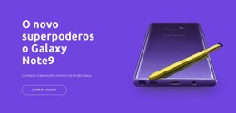 Galaxy Note9 - Construtor De Sites Responsivos