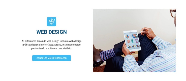 Designer de Web Maquete do site