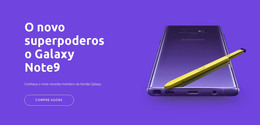 Galaxy Note9 - Modelo De Página HTML