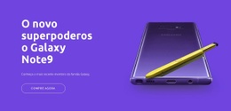 Galaxy Note9 - Landing Page Criativa Multiuso