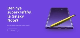 HTML-Landning För Galaxy Note9