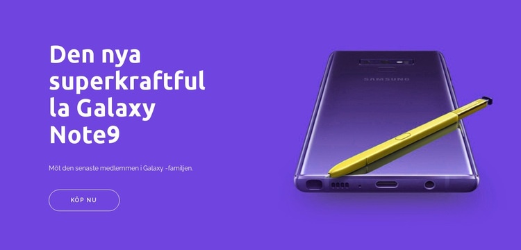 Galaxy note9 HTML-mall