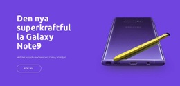 Galaxy Note9 - Webbplatsmallar