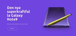 Galaxy Note9 - Enkel Webbplatsmall