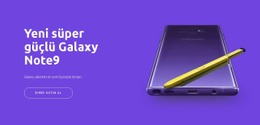 Galaxy Note9 - Kullanımı Kolay Tek Sayfalık Şablon