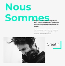 Modèle HTML5 Polyvalent Pour Bordure Créative