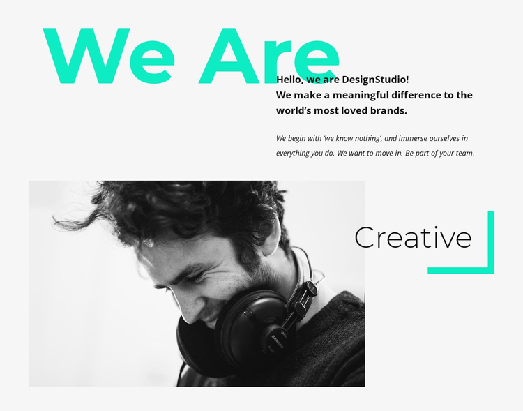 Border Creative One Page Template
