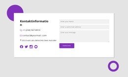 Exklusiver Website-Builder Für Kontaktdaten Mit Formen