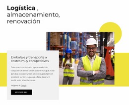 Página De Inicio Del Sitio Web Para Logística, Almacenamiento, Embalaje