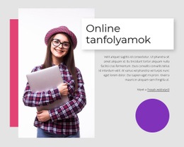 Egyedülálló Online Tanulás Tiszta És Minimális Sablon