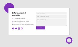 Informazioni Di Contatto Con Forme - Modello HTML5 Multiuso