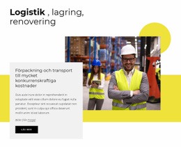 Logistik, Lagring, Förpackning - Enkel Webbplatsmall