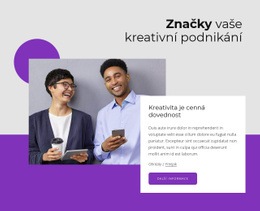 Bezplatná Online Šablona Pro Propagace Vaší Kreativní Firmy