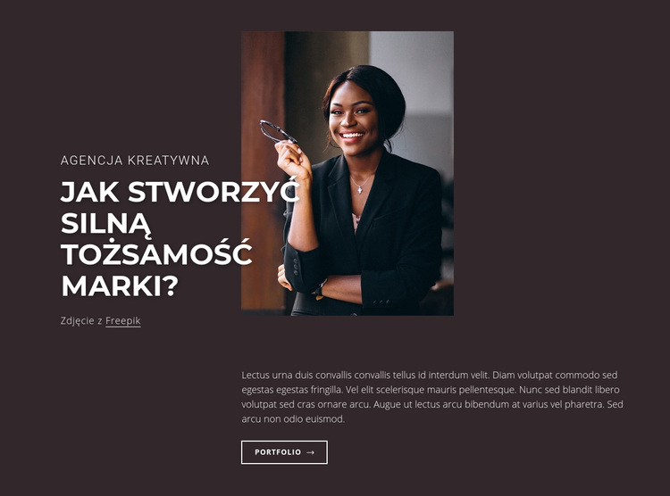 Silna tożsamość marki Motyw WordPress