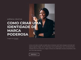 Identidade De Marca Poderosa - Modelo Criativo Multiuso