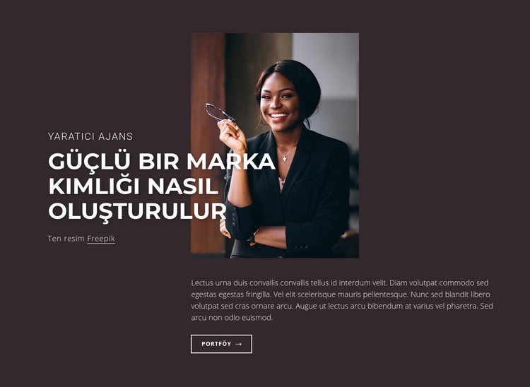 Güçlü marka kimliği CSS Şablonu