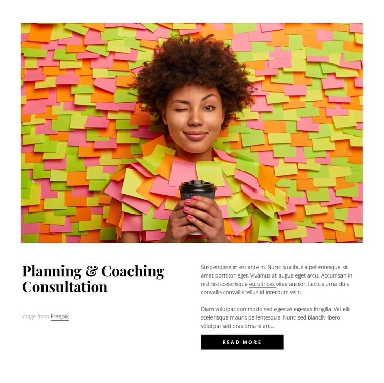 Planning and coaching consultation CSS Template