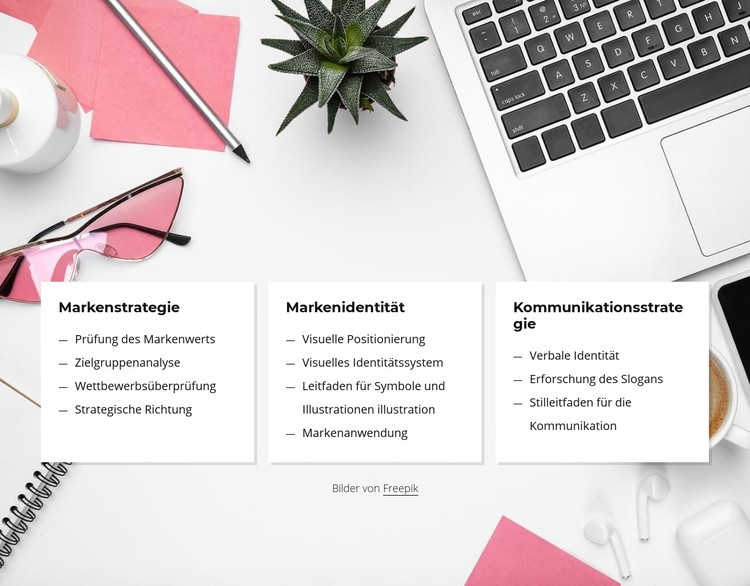 Branding-Services für kleine Unternehmen CSS-Vorlage