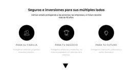 Tres Direcciones De Trabajo - Plantilla De Maqueta De Sitio Web