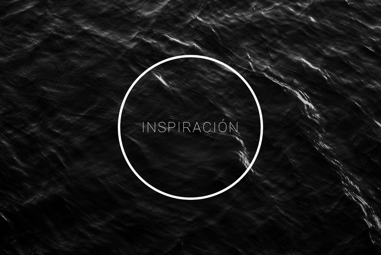 Inspiración en blanco y negro Plantilla de sitio web