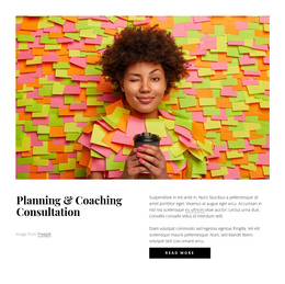 Planning And Coaching Consultation - HTML Landing Page