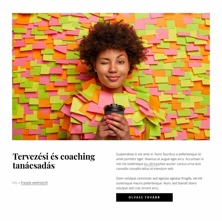 Tervezési és coaching konzultáció WordPress Téma