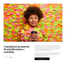 Consulenza Per La Pianificazione E Il Coaching - Modello Di Sito Web Semplice