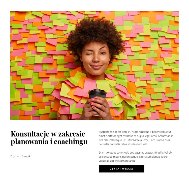 Planowanie i konsultacje coachingowe Motyw WordPress
