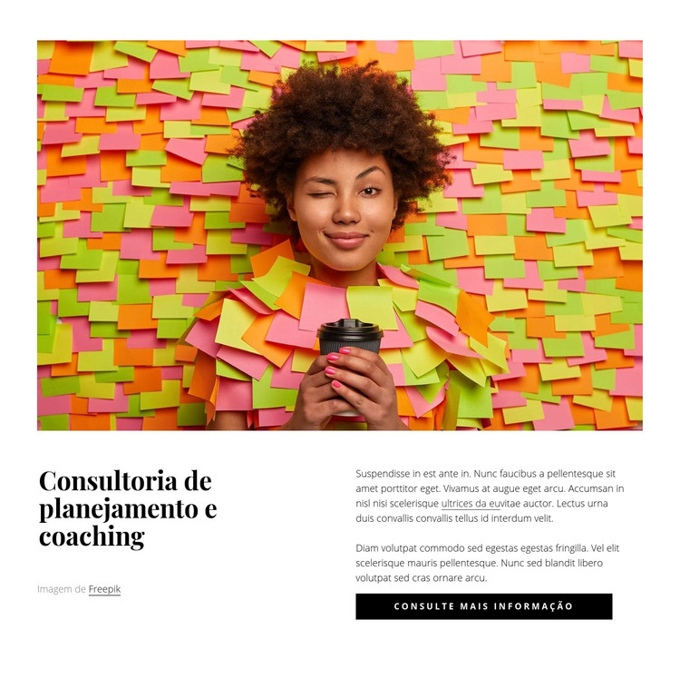 Consultoria de planejamento e coaching Modelo HTML