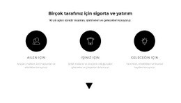 Üç Çalışma Yönü Için Özel Web Sitesi Oluşturucu