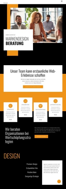 Die Ergebnisse Unserer Kunden Sprechen Für Sich - Vorlage Für Eine Seite