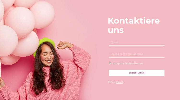 Kontaktieren Sie das Veranstaltungsunternehmen Website-Vorlage