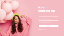 Responsieve HTML Voor Neem Contact Op Met Het Evenementenbedrijf