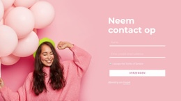 Neem Contact Op Met Het Evenementenbedrijf - Gratis Sjabloon