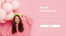 Neem Contact Op Met Het Evenementenbedrijf - Inspiratie Voor Website-Ontwerp
