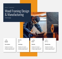 Wood Framing Design HTML CSS Website Template