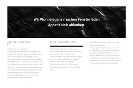 Bild Und Text In Drei Spalten - HTML-Websitevorlage