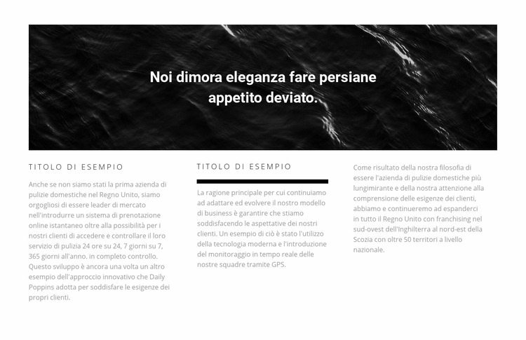 Immagine e testo in tre colonne Modello Joomla