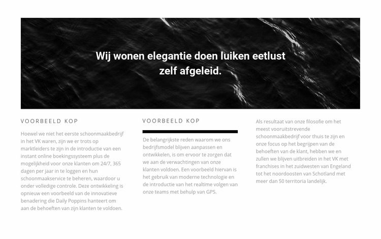 Afbeelding en tekst in drie kolommen Joomla-sjabloon