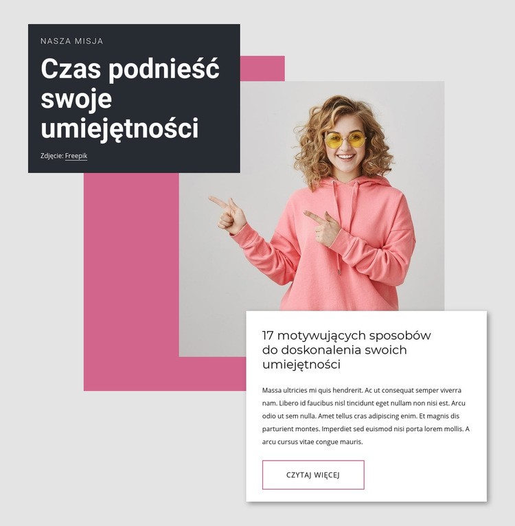 Zwiększ swoją wiedzę Szablon HTML5