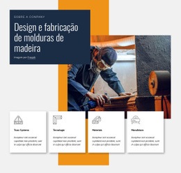 Design De Moldura De Madeira - Design Criativo De Sites Multiuso