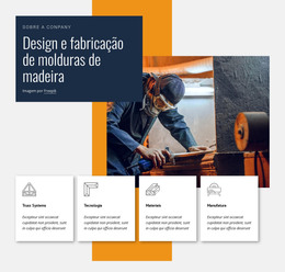 Design De Moldura De Madeira Tema Wordpress