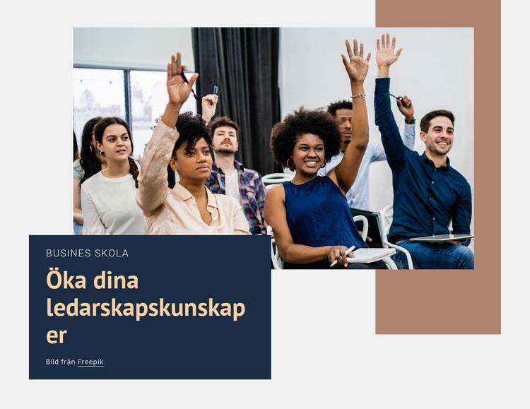 Öka dina ledaregenskaper CSS -mall