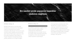 Üç Sütunda Resim Ve Metin Açık Kaynak Şablonu