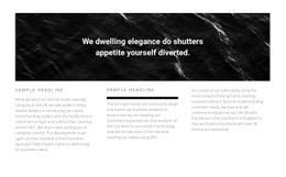 Picture And Text In Three Columns - Web Page Design For Inspiration