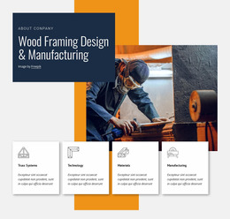 Wood Framing Design Website Design